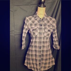 3/$15 plaid shirt Buffalo David Bitton